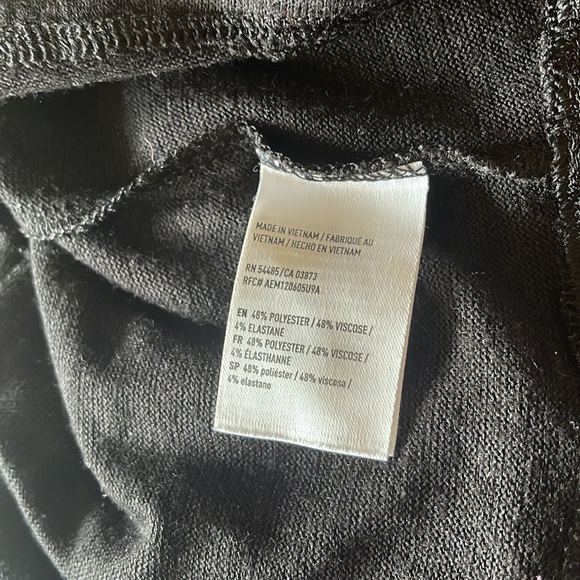 American Eagle Black Tie Front Top - Picture 8 of 8